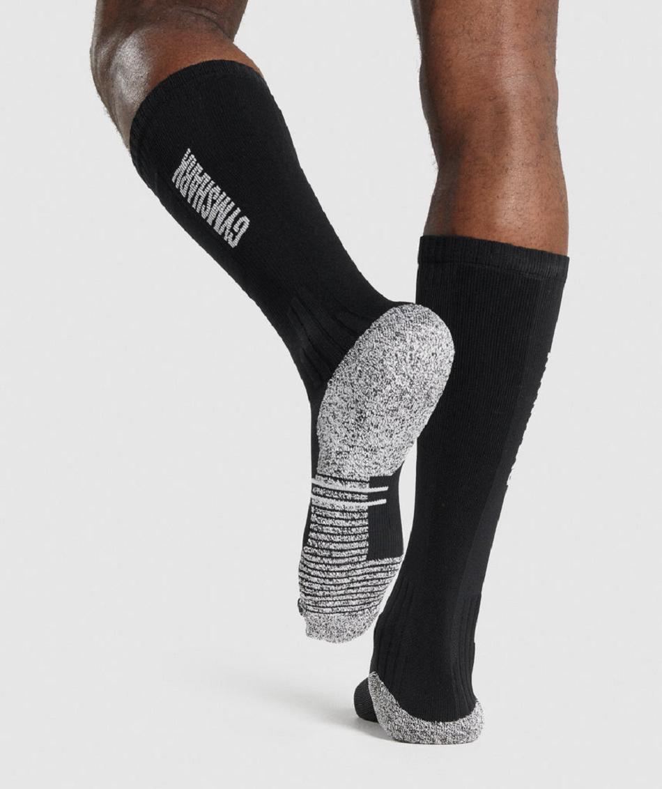 Calcetines Gymshark Weightlifting Hombre Negras | CO 4122WNB